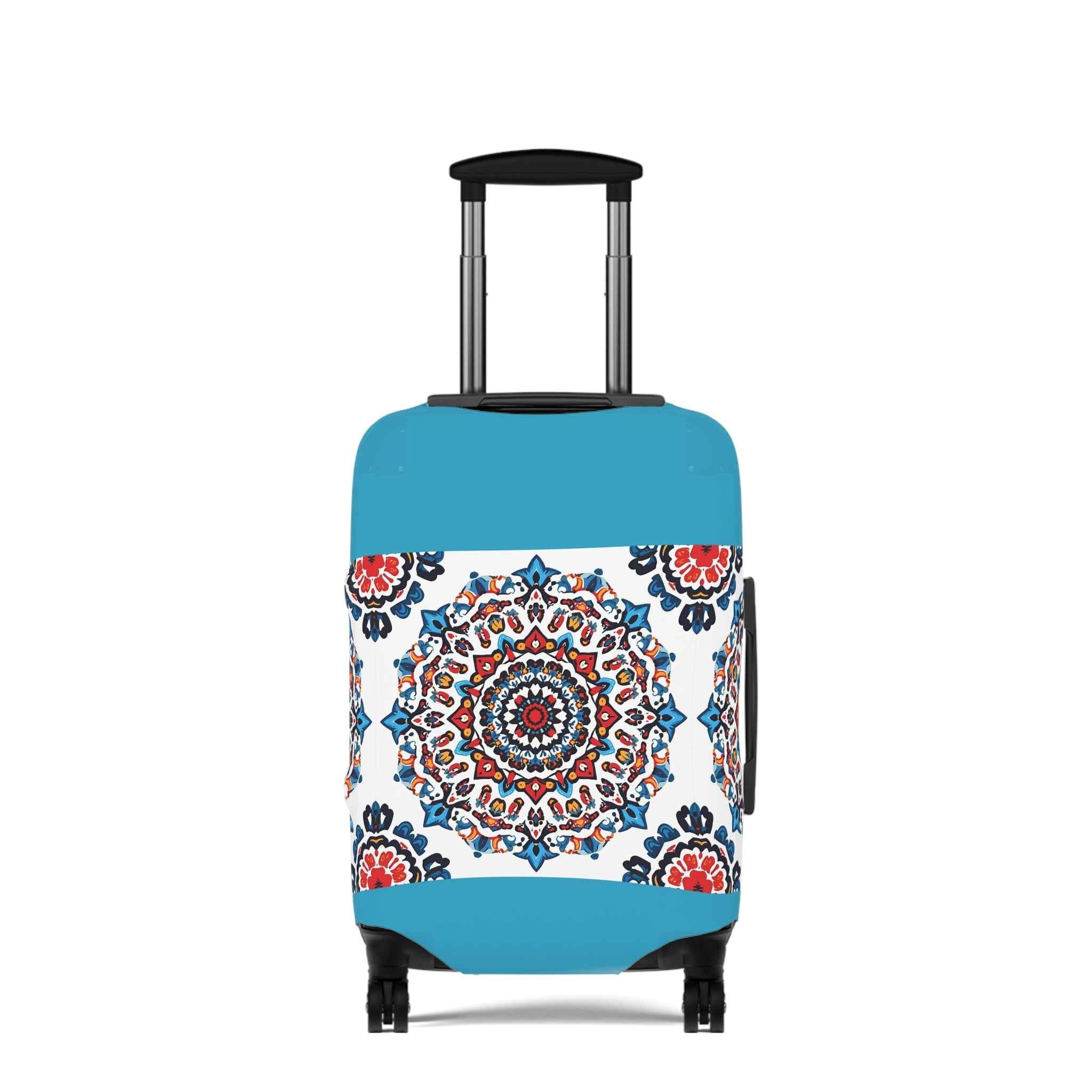 Colorful Mandala Luggage Cover - Travel in Style